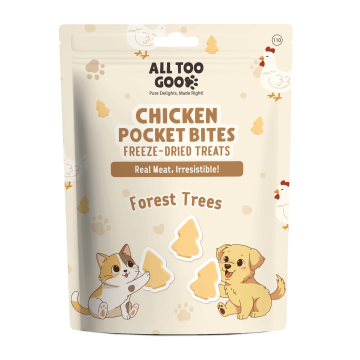 All Too Good Chicken Pocket Bites Freeze-Dried Treats Forest Trees 84g